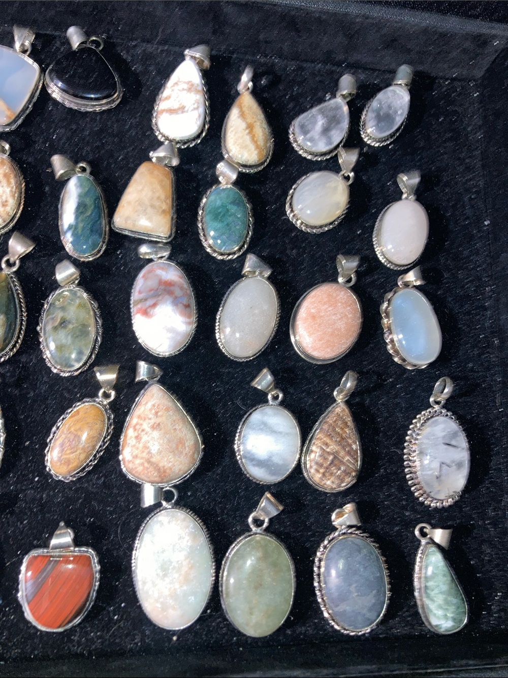 Randomly picked Gemstone Pendant stamped 925 or (pick one) - Picture 4 of 8
